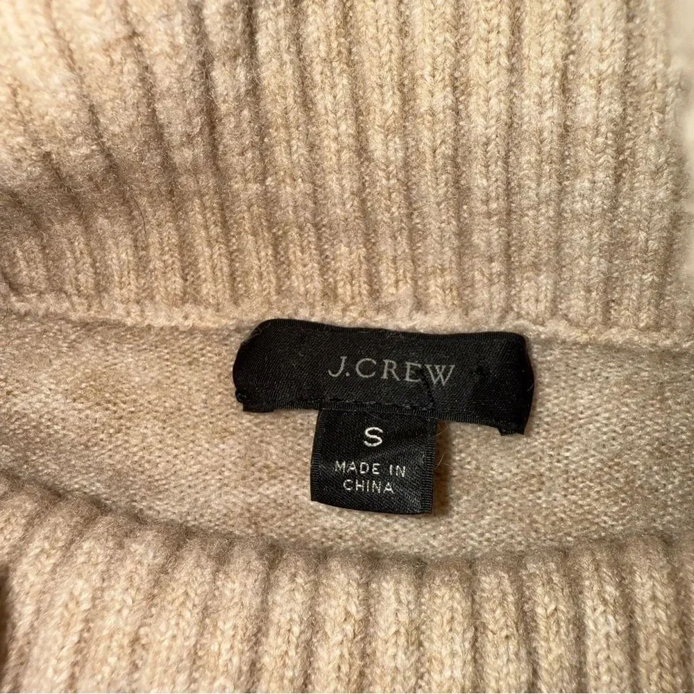 J. Crew Striped turtleneck sweater in Supersoft yarn